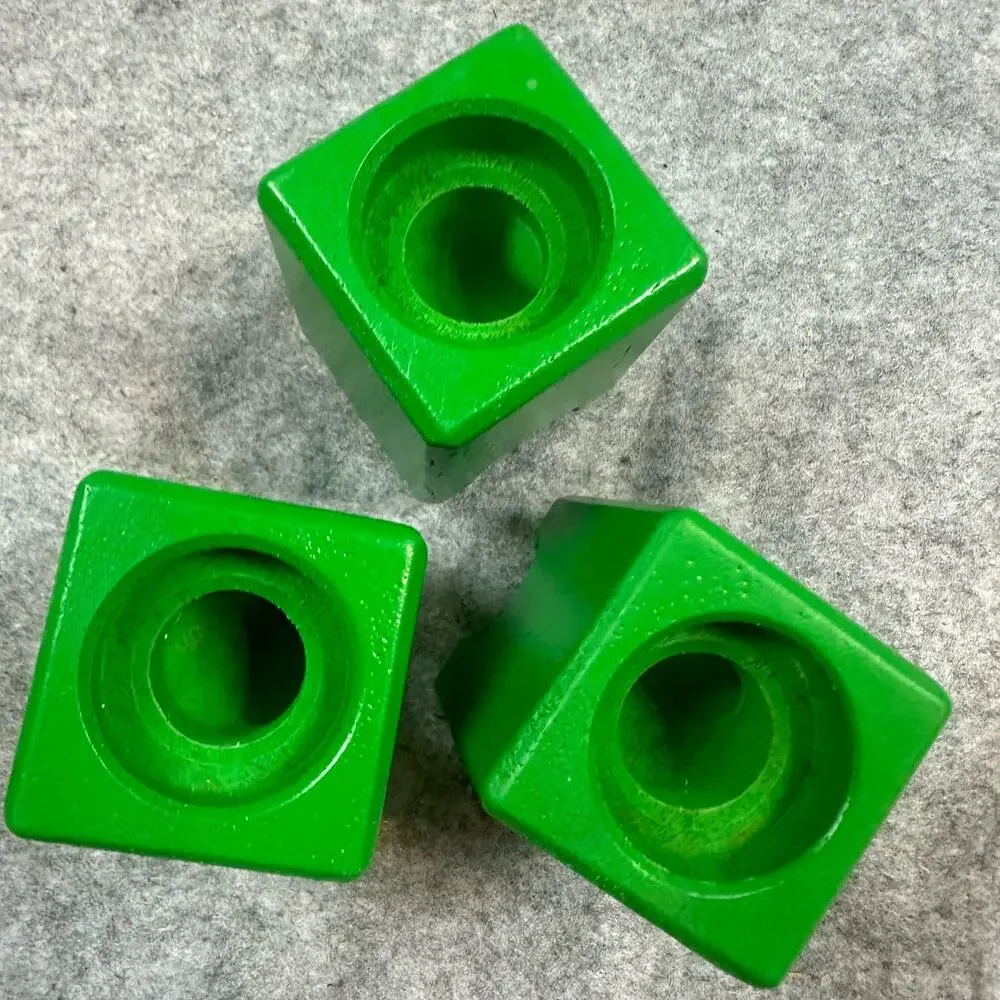 Hape Quadrilla Marble Run Replacement Pieces 3 Green Tower Blocks Bricks Chutes